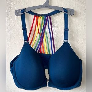 Rainbow strap Pride Cacique Lane Bryant Bra size 40DDD